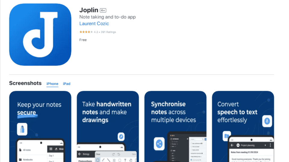 Joplin Note-Taking App