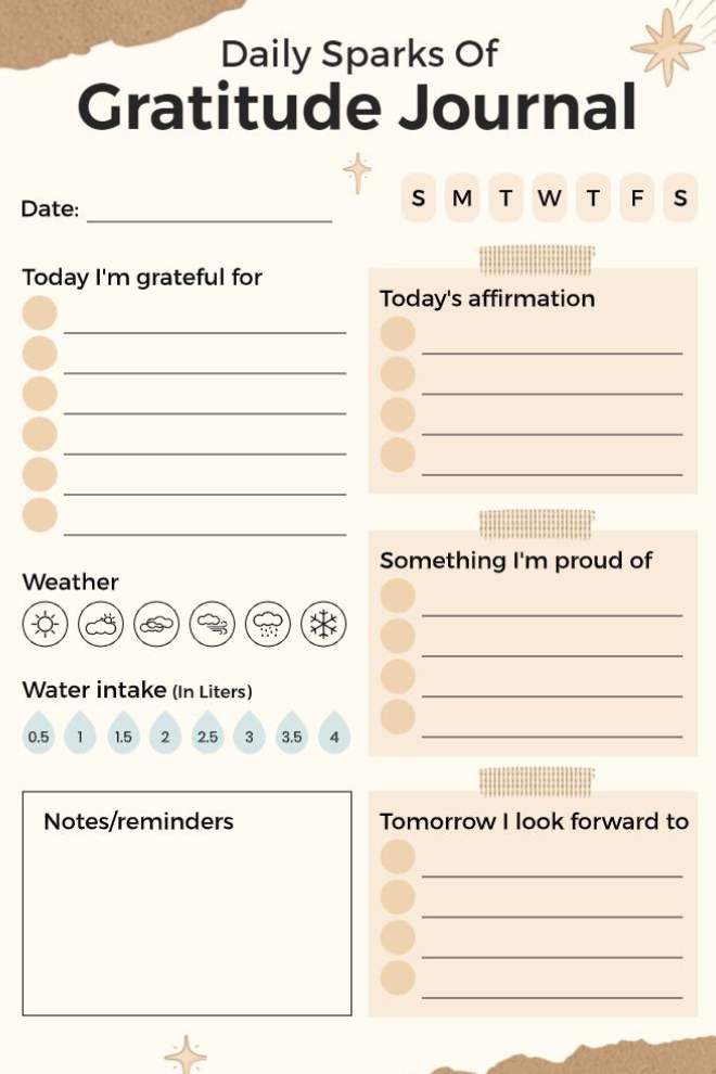 Gratitude and Affirmation Journal With Daily Reflection and Positive Affirmations
