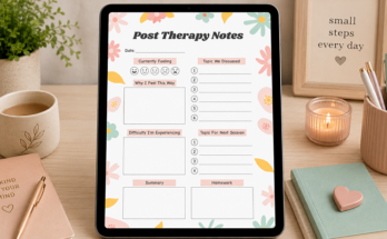 Post therapy notes tracking feelings topics discussed and homework