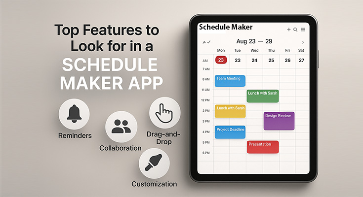 Top Features To Look For In A Schedule Maker App