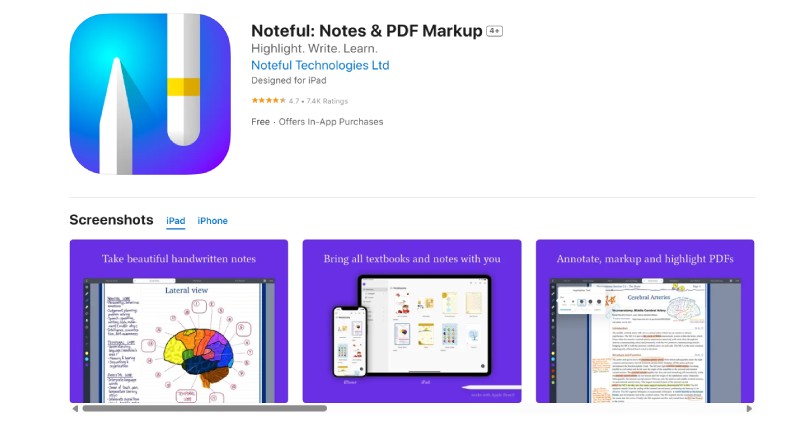 Noteful planner combining modern note-taking and scheduling tools.