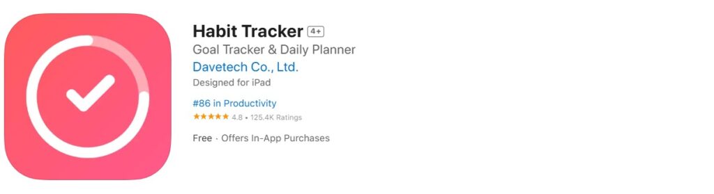 Simple app for building daily routines and goals