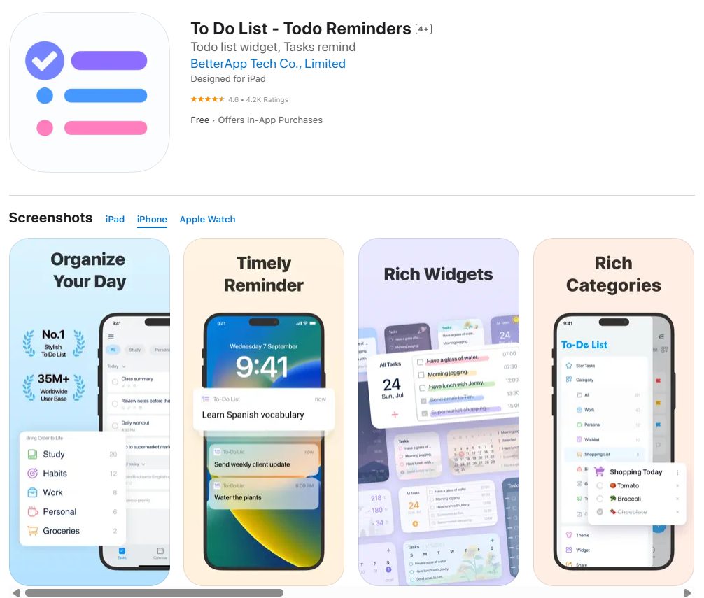 To-Do List app for managing tasks