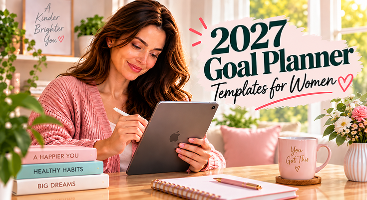 2027 Goal Planner Templates for Women
