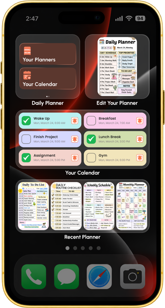 Mobile Widget