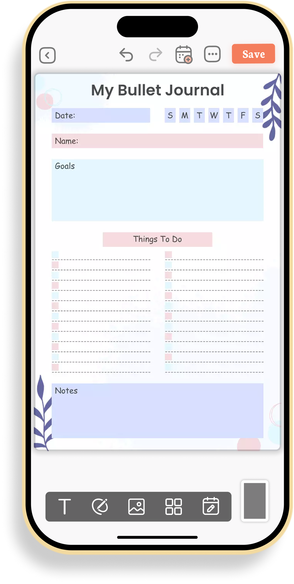 Daily Organizational Bullet Journal Planning