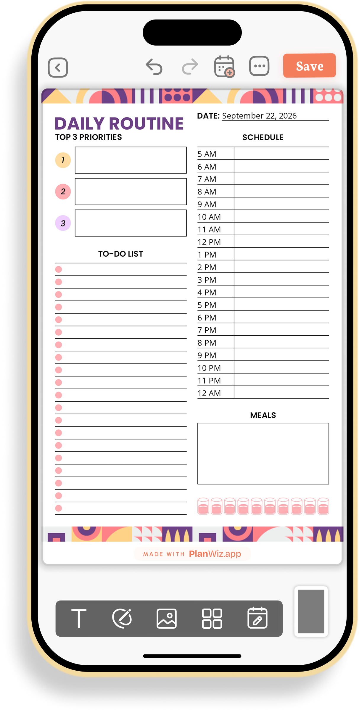 Daily Routine Planner with Priorities