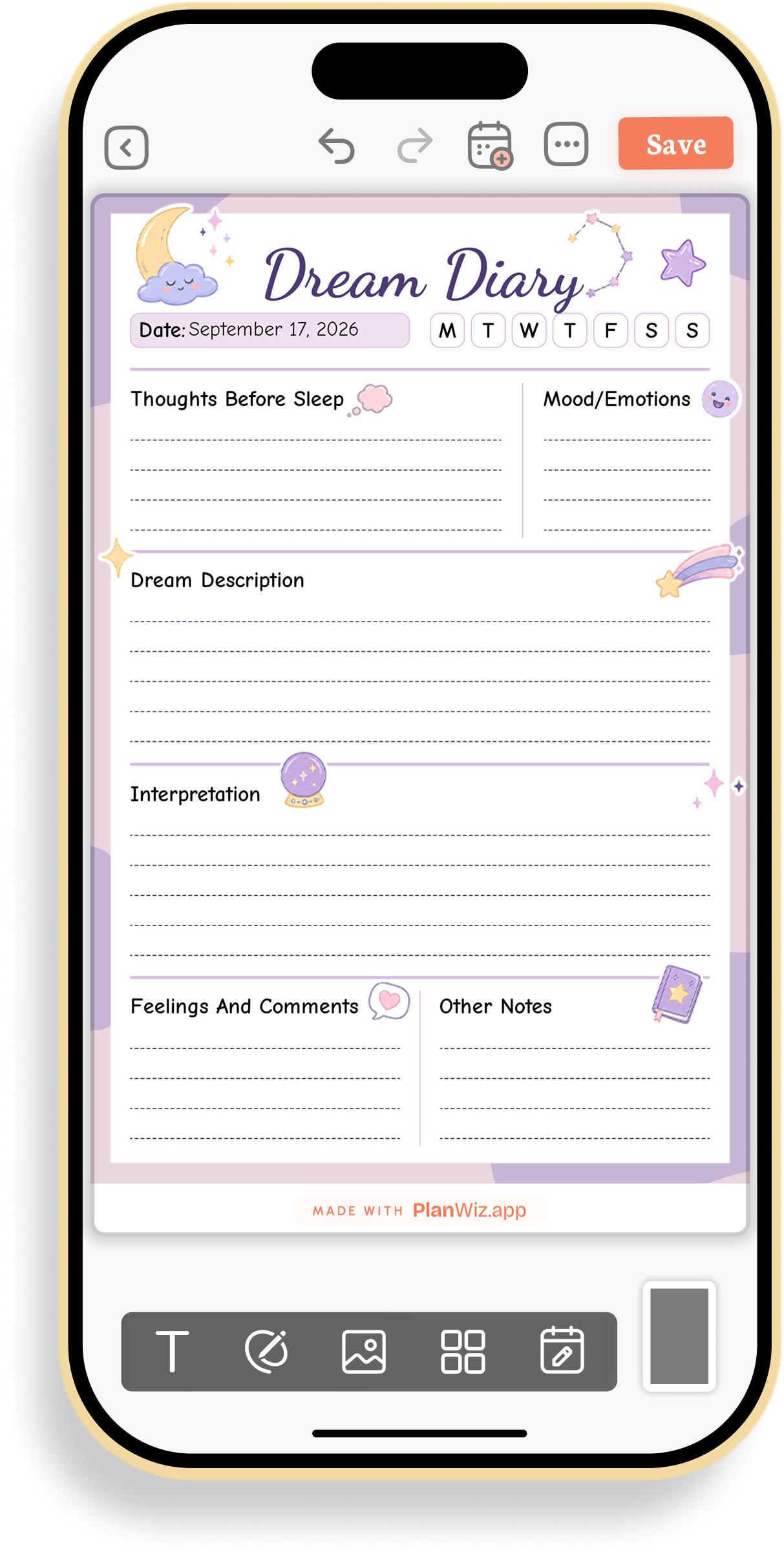 Dream Diary and Reflection Journal