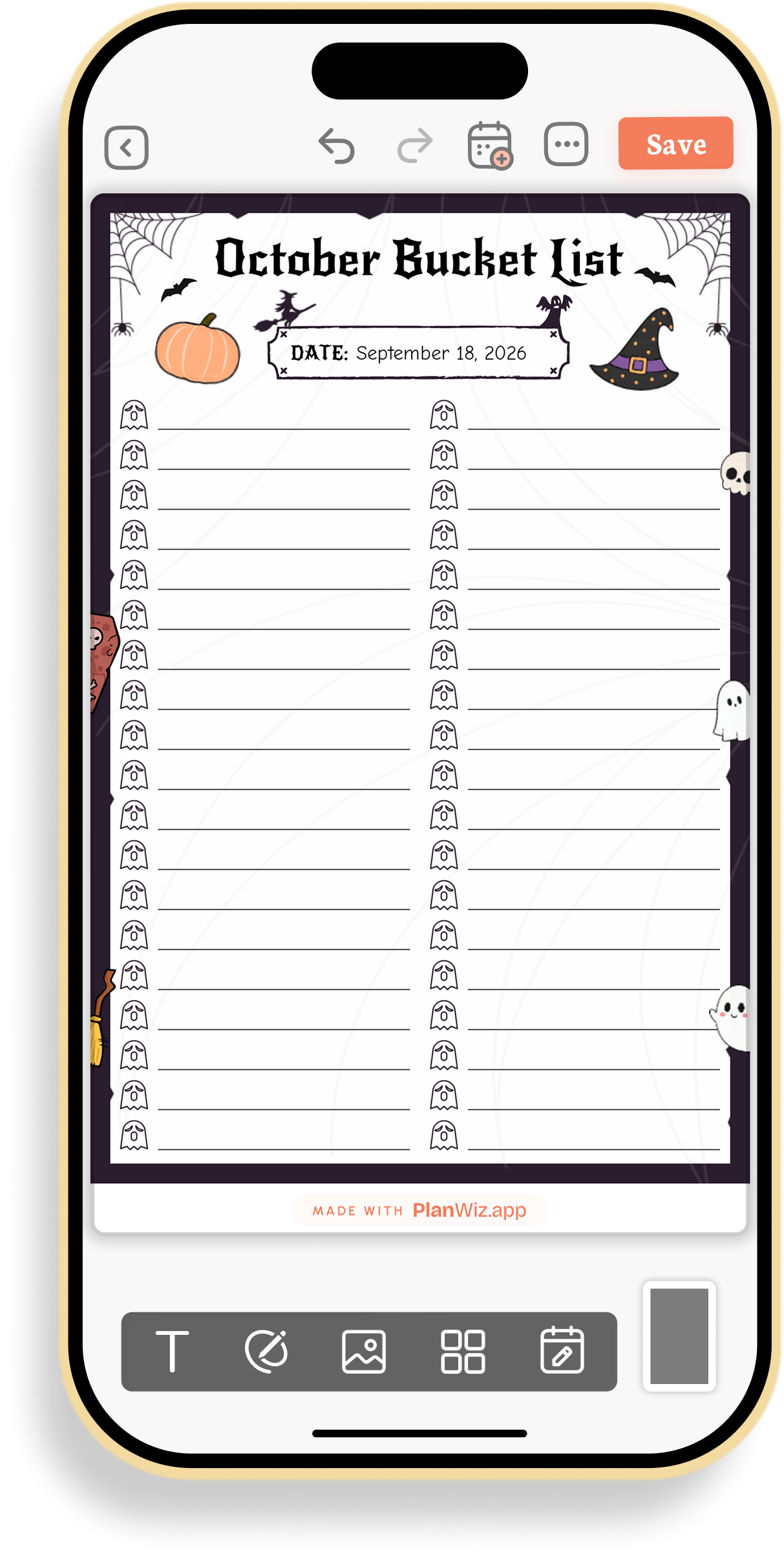 Halloween October Bucket List
