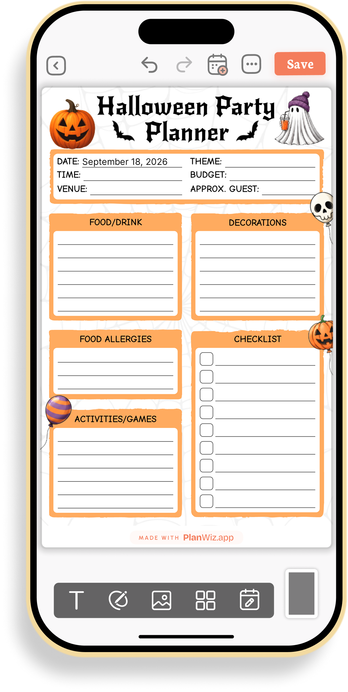 Halloween Party Planning Checklist
