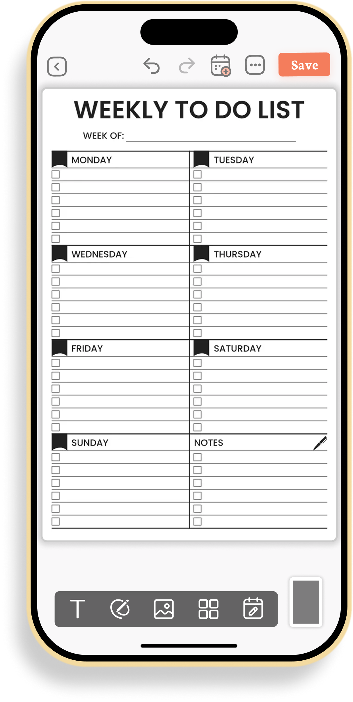 Productivity-Focused Work To-Do List