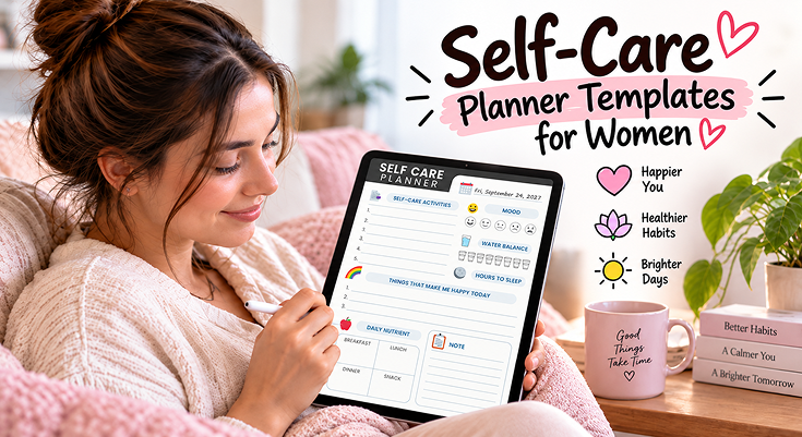 Self-Care Planner Templates for Women