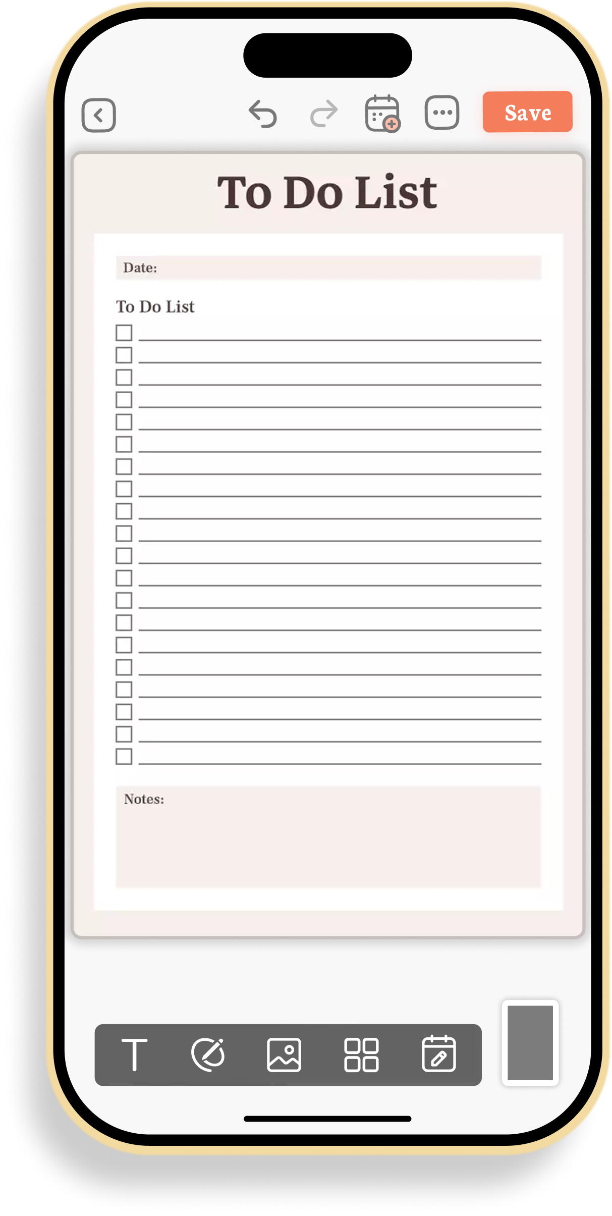 Simple To-Do List Template