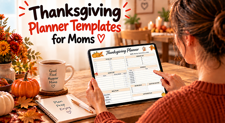 Thanksgiving Planner Templates for Moms