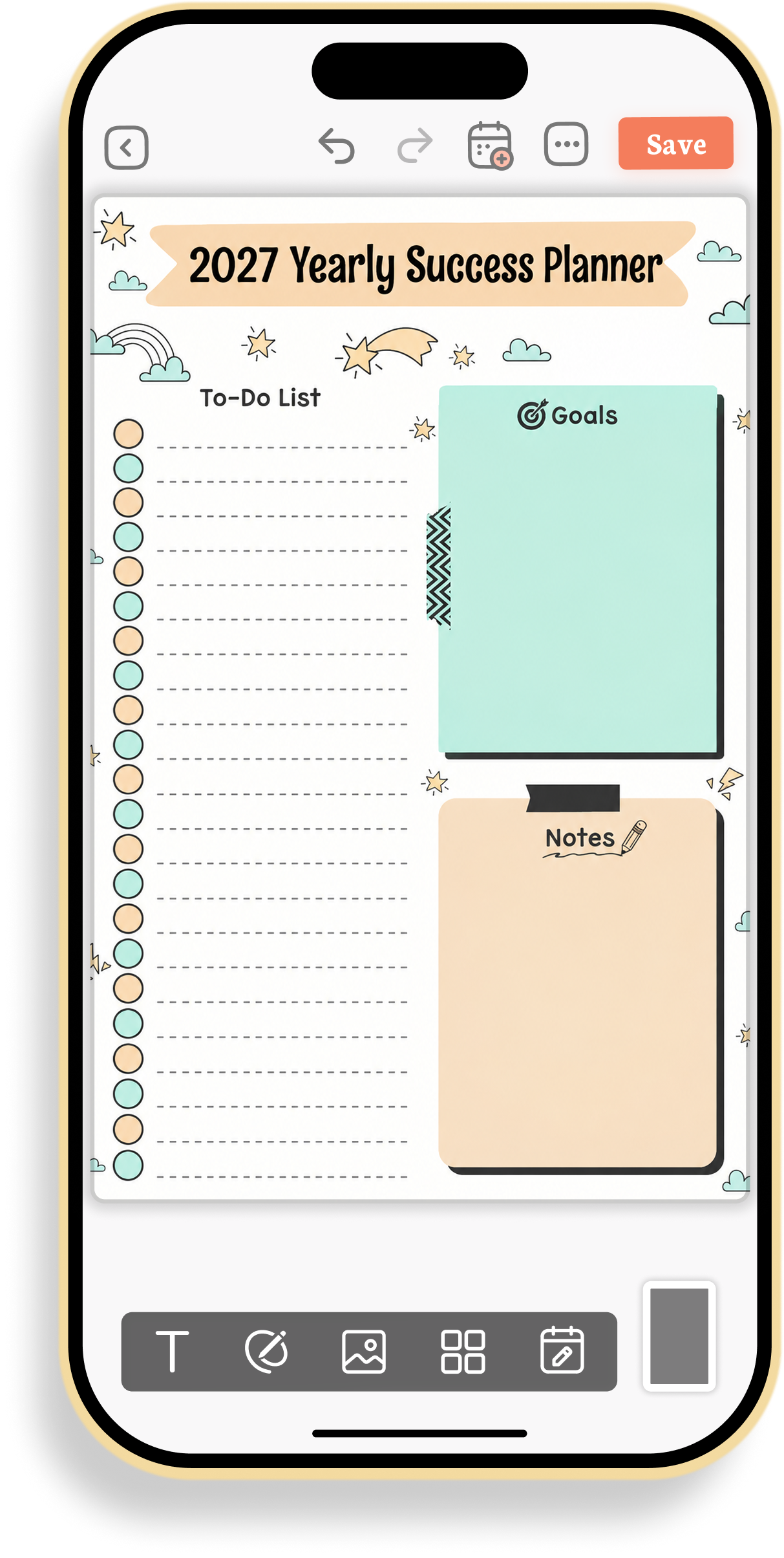 Yearly Goals and Success Organizer Planner