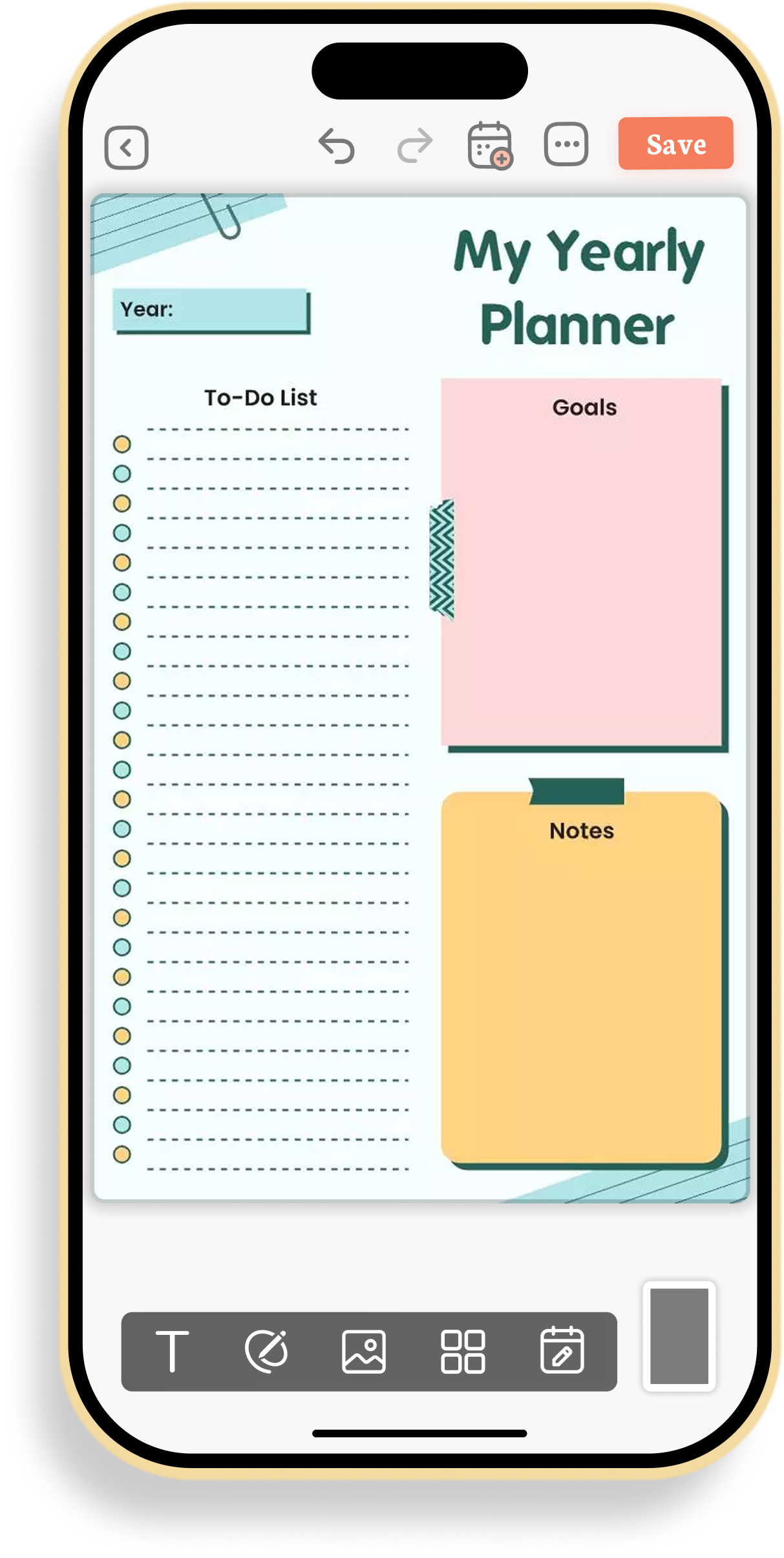 Yearly Goals and To-Do List Planner